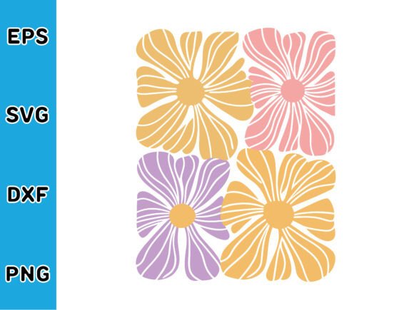 Boho Flower SVG Design Vector
