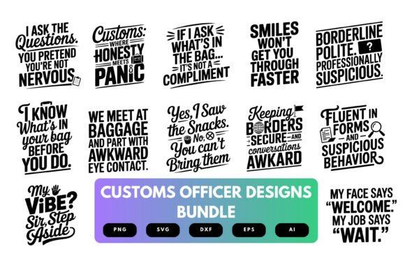 Customs Officer SVG Bundle Review