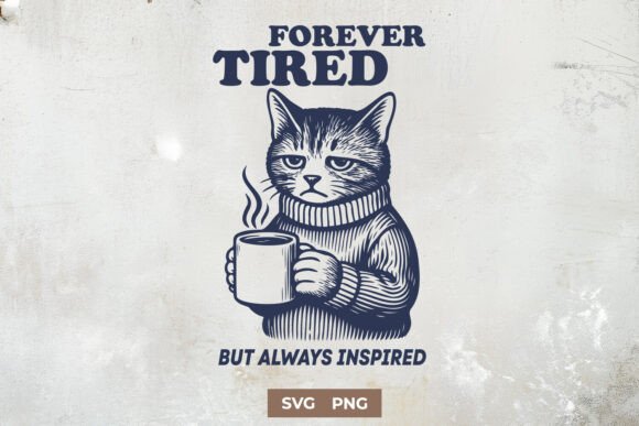 Forever Tired but Always Inspired SVG