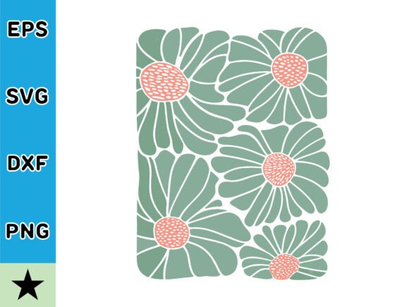 Intricate Abstract Floral SVG Vector