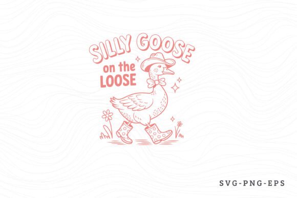 Retro Silly Goose SVG - Silly Goose on