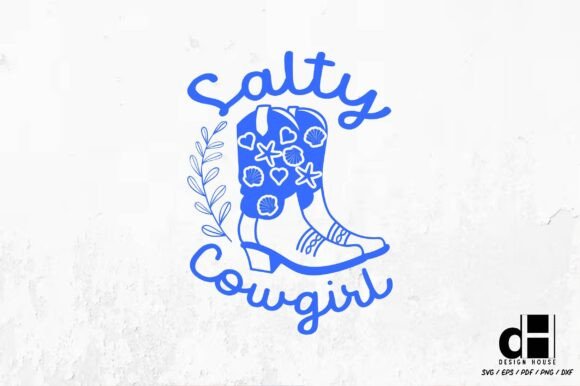 Salty Cowgirl Trendy SVG PNG
