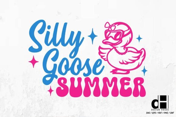 Summer Silly Goose Funny SVG PNG