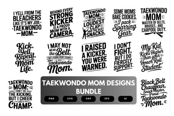 Taekwondo Mom SVG Bundle